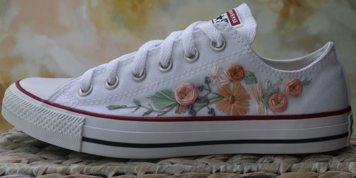 Embroidered Converse Converse Popular Embroidery Designs Converse