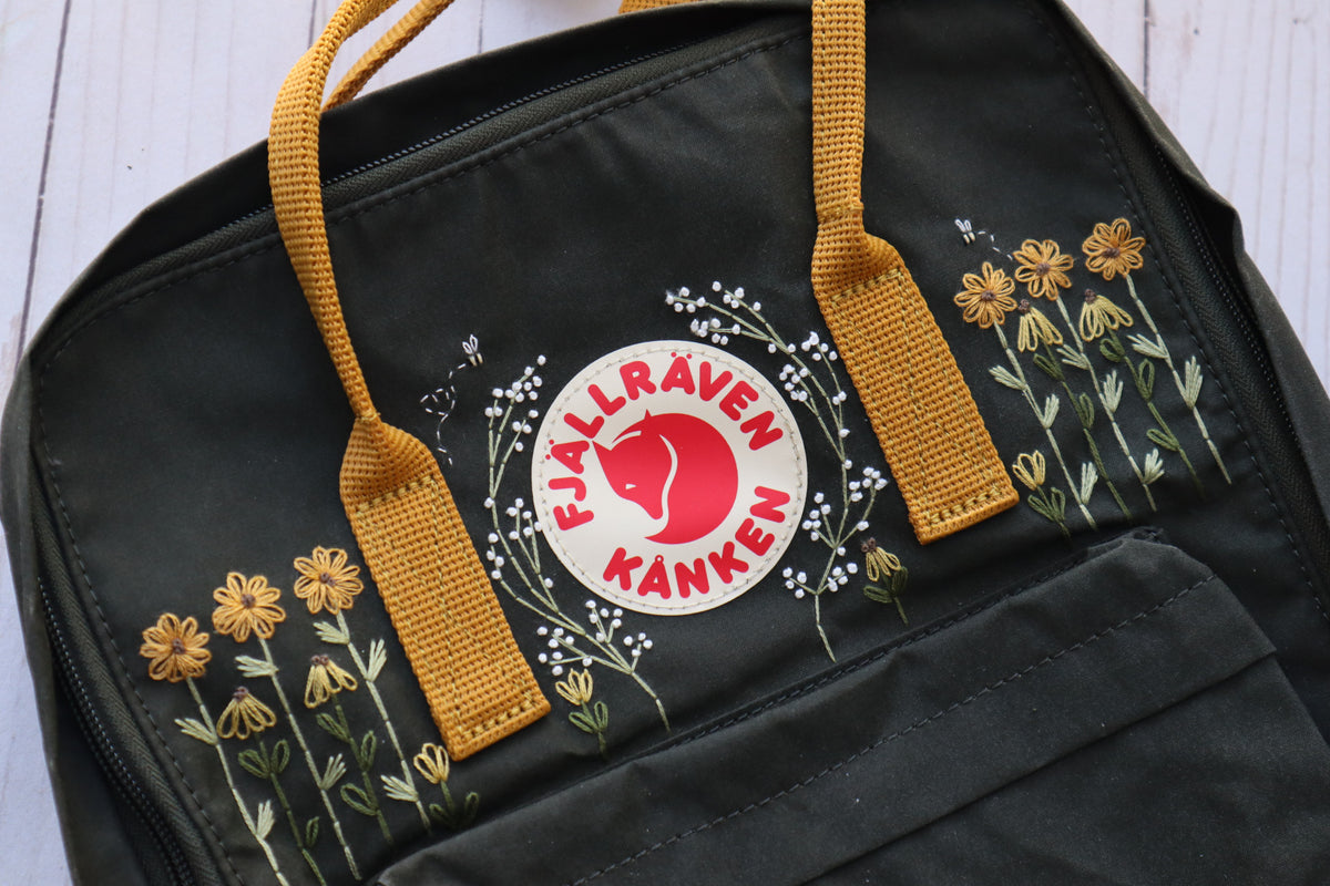 Embroidered Kanken Backpack/ Fjallraven Kanken Embroidery Backpack
