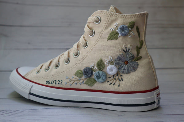 hand embroidered converse chuck taylor high tops by after august co