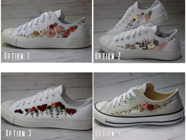 Custom 4 ~ Embroidered Converse Chuck Taylor All Star Low Tops