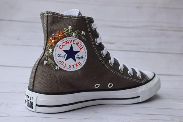Custom Flower Embroidered Chuck Taylor Top – AfterAugustCo
