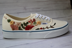 Custom 1 ~ Embroidered Vans - One Sided Embroidery