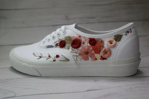 Custom 1 ~ Embroidered Vans - One Sided Embroidery