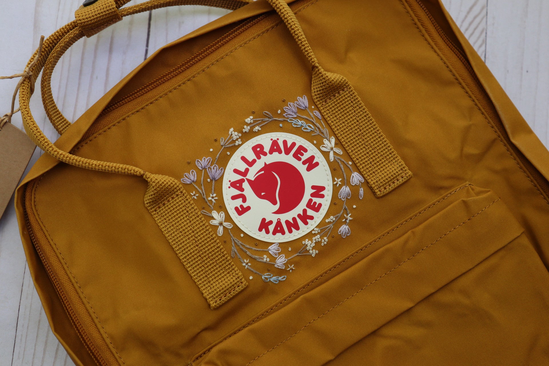 Flower Embroidery Kanken Kanken Backpack Embroidery/hand