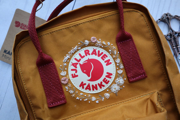 Embroidered Fjallraven Kanken Mini Backpack