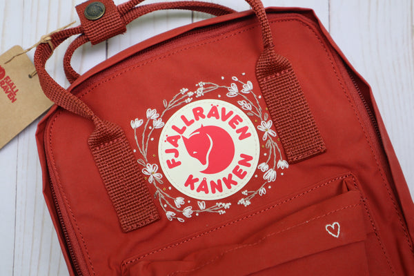 Embroidered Fjallraven Kanken Mini Backpack