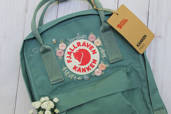 Embroidered Fjallraven Kanken Mini Backpack – AfterAugustCo