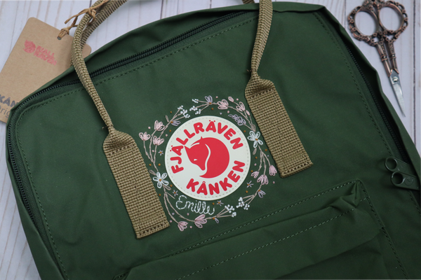 Embroidered Fjallraven Kanken Classic Backpack